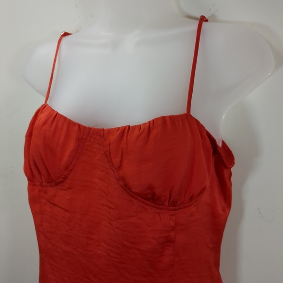 Princess Polly Women's Red Mini Slip Dress, Size 10 - Picture 3 of 10